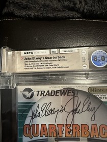 John Elway 1988 NES John Elway&rsquo;s Quarterback Signed BGS Cert WATA 8.0 Graded Wow