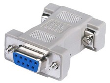 Monoprice 101137 DB9 F/F Null Modem Adapter 101137 Silver