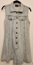 VTG 80s 90s Sasson Light Wash Denim Romper Women's Size 9/10