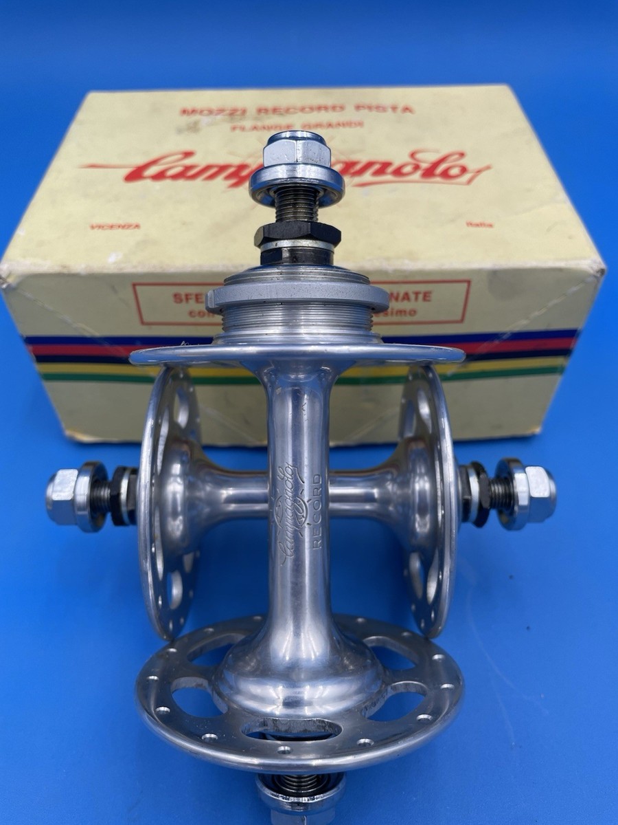 NOS Campagnolo Record Large Flange Track Hubs, 28 Hole New In Box