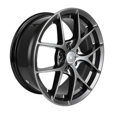 16x7 Inch 5x100 Pcd 38mm Offset Hyper Black Wheel Rim