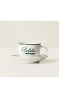 RALPH'S COFFEE Ralph Lauren New York City Porcelain Espresso Cup & Saucer Set