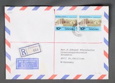 MayfairStamps Tanzania 1985 Pair Revolution Anniversary Peranah Registered to St