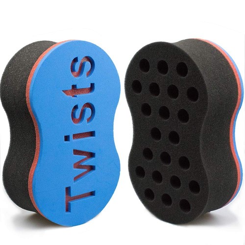Twist Hair Sponge Brush Curl Sponge Big Holes for Women and Men Dread Foam Af...
