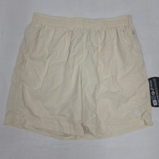 Adidas Trefoil Essentials Woven Shorts Beige Athletic JX3905 Men's Size Large