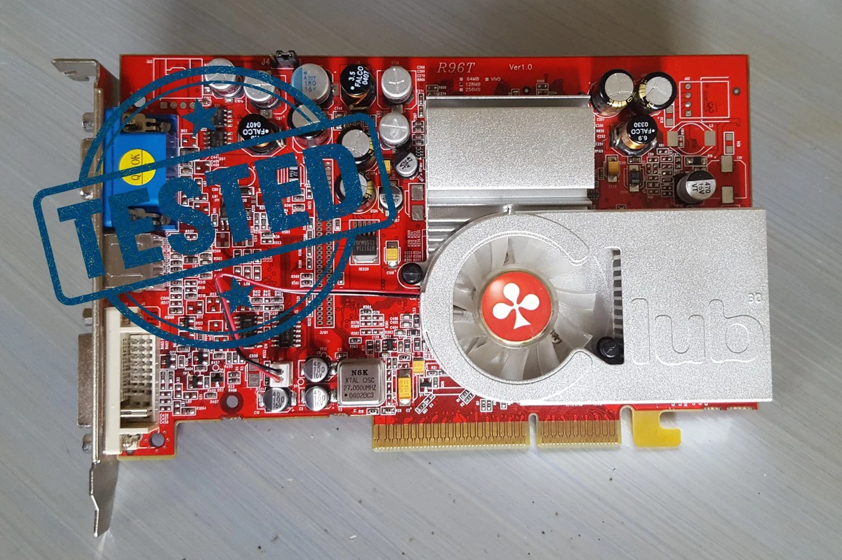 Industrial ATI Radeon 9600 XT Computer Graphics & Video Cards for