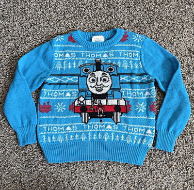 Jumping Beans Thomas & Friends Thomas Tank Engine Fair Isle Knit Sweater 4T