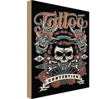 Holzschild 18X12 Cm Tattoo Tokio Convention Sport Hobby Deko Geschenk Holz Schil