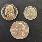 1950 Proof Set Partial with Quarter, Toned Dime, and CAM Nickel PQ scarce