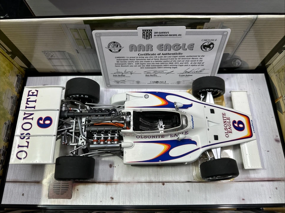 Carousel 1 1:18 Diecast #4706 AAR Eagle #6 Bobby Unser 1972 Indy 500 Pole - Image 2 of 4