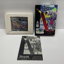 Val D'Isere Skiing and Snowboarding Atari Jaguar in Box with Manual