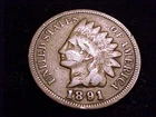 1891 Indian Head Cent, Very Good Grade