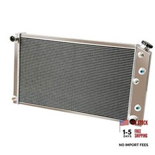 3 Row Aluminum Radiator Compatible with Pontiac GTO, Chevy Chevelle, El
