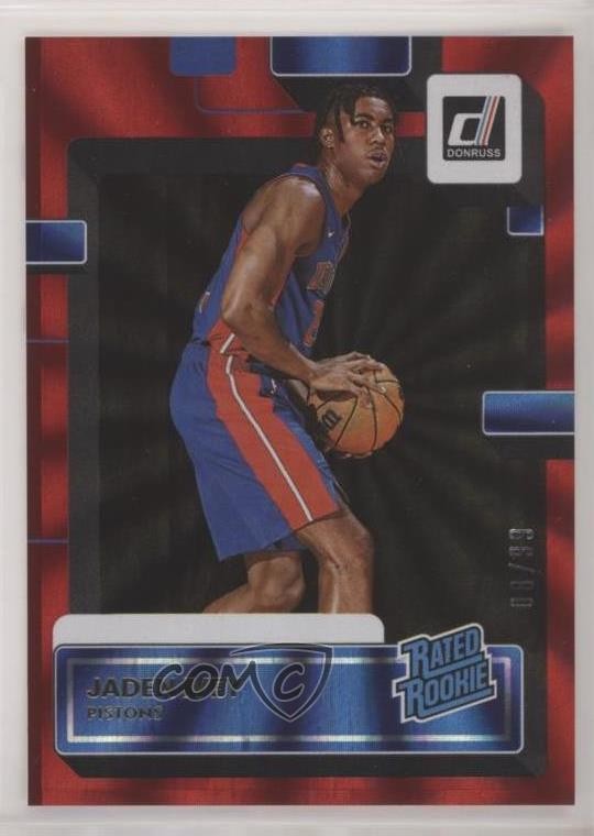 2022-23 Panini Donruss Rated Holo Red Laser 8/99 Jaden Ivey #205 Rookie RC 10yl