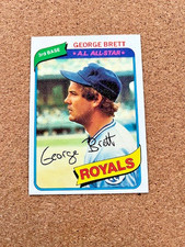 1980 Topps #450 George Brett Crease and Stain Free