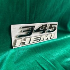 345 Hemi Badge Emblem For Charger Side Fender Black And White 345 Hemi Badge Emblem For Charger Side Fender Black And White