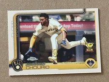 Jackson Chourio 2025 Topps Chrome Base Brewers All Star Rookie Cup No. 262