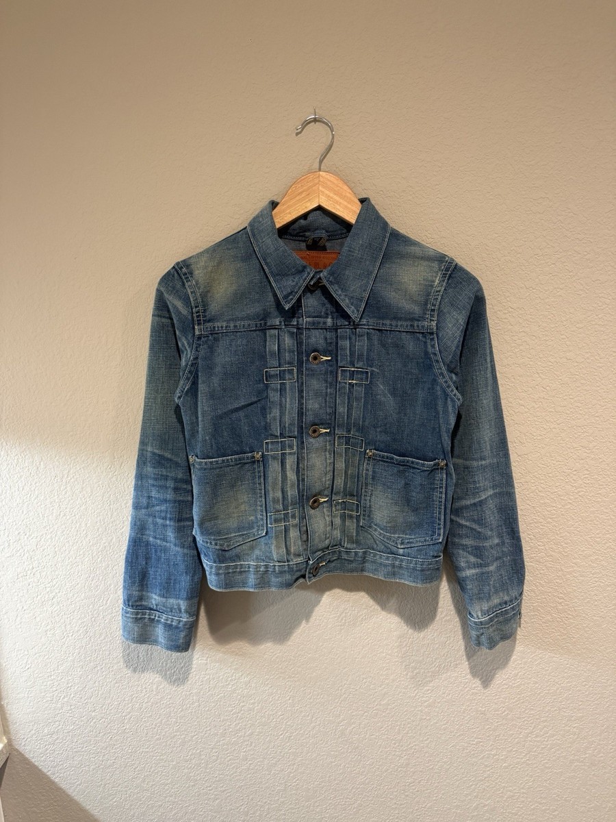 RRL Type 1 Buckle Back Denim Jacket Size 2/ Size Small | eBay