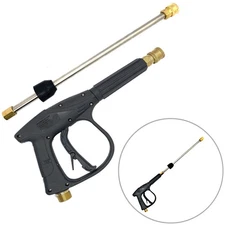4000PSI High Pressure Car Power Washer Spray Gun Wand Lance Nozzle Tips Hose Kit
