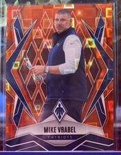 2025 Panini Phoenix - Mike Vrabel #37 Orange Pandora /189 New England Patriots