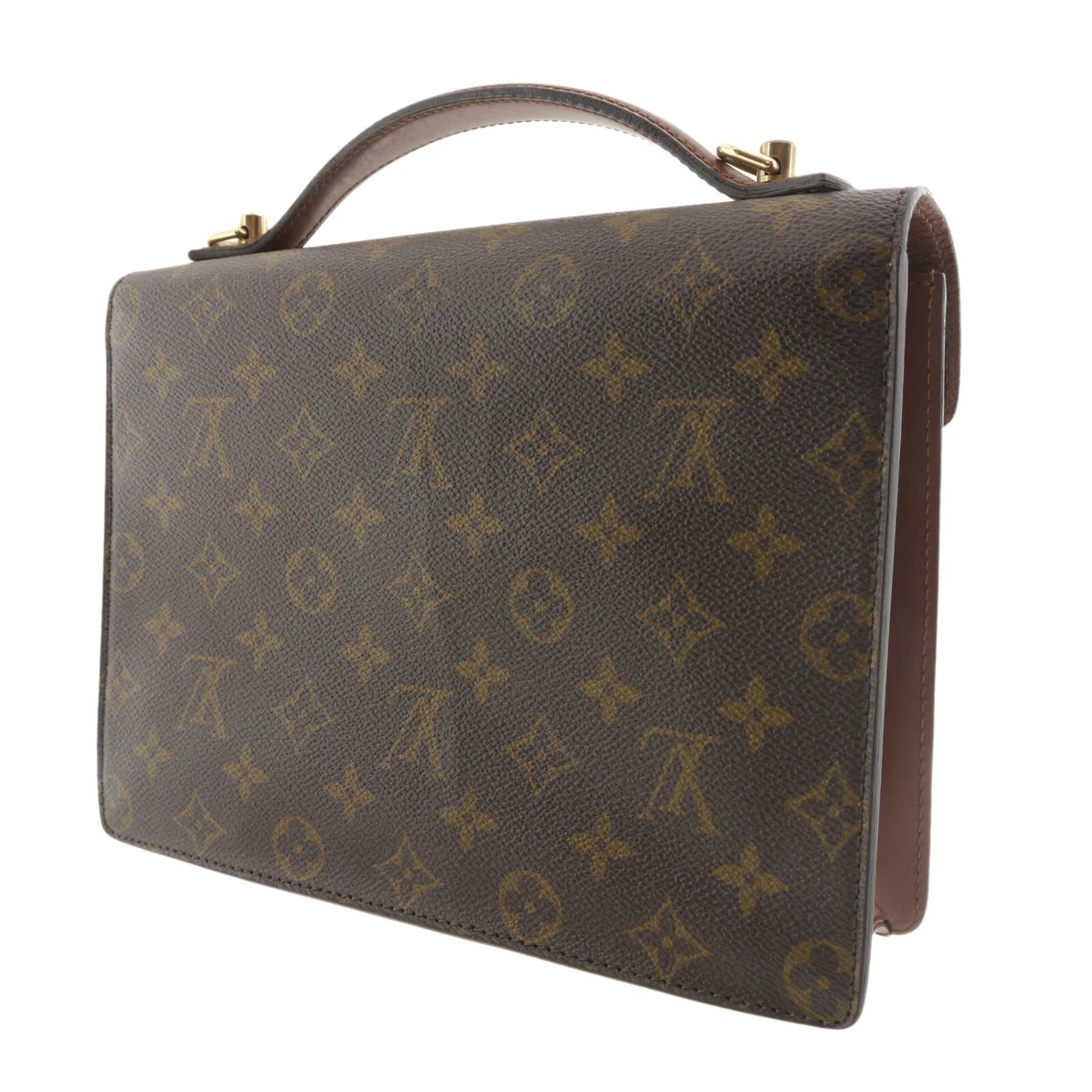 LOUIS VUITTON Monogram Canvas Monceau Briefcase Bag