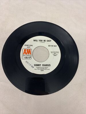 SONNY CHARLES: half as much / will you be easy A&M 7'' Single 45 RPM Promo Copy