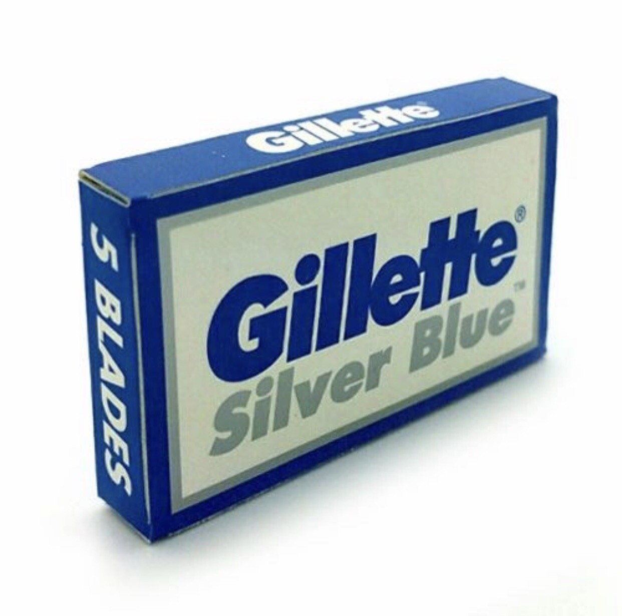 Gillette Silver Blue Double Edge Razors Blades - 25 Count Made In Russia
