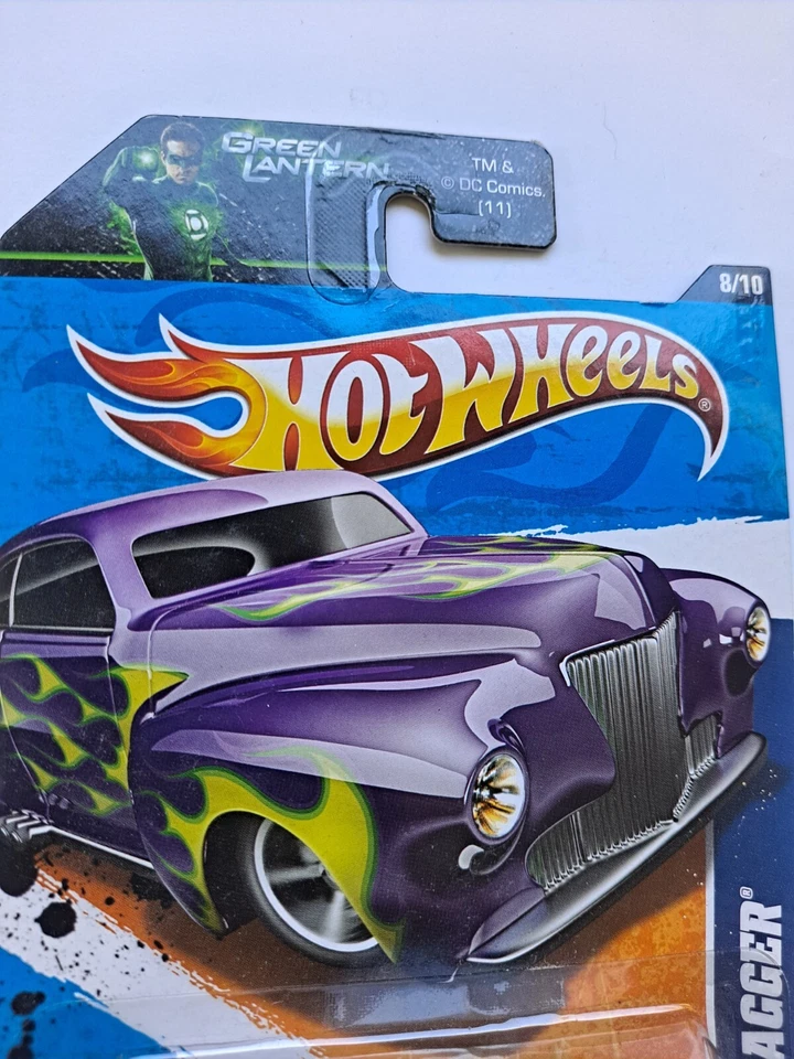 Hot Wheels Green Lantern 8/10 Tail Dragger Heat Fleet '11 DC Comic 98/244 - Image 3 of 4