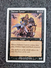 MTG DAKMOR LANCER 7th Edition Uncommon NM Magic the Gathering no play (DS3D1J4)