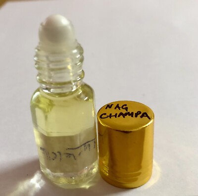 6 ml Natural NAGCHAMPA Flower Fragrance ATTAR/ ITTAR Itra Perfume Oil hindu puja