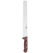 Victorinox 7.6059.11 12" Granton Edge Straight Slicer Knife with Wood Handle