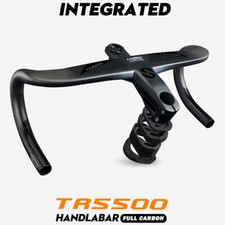 Full Carbon Fiber Road Bike Integrated Handlebar 1-1/8in Semi Hidden 440mm 80mm