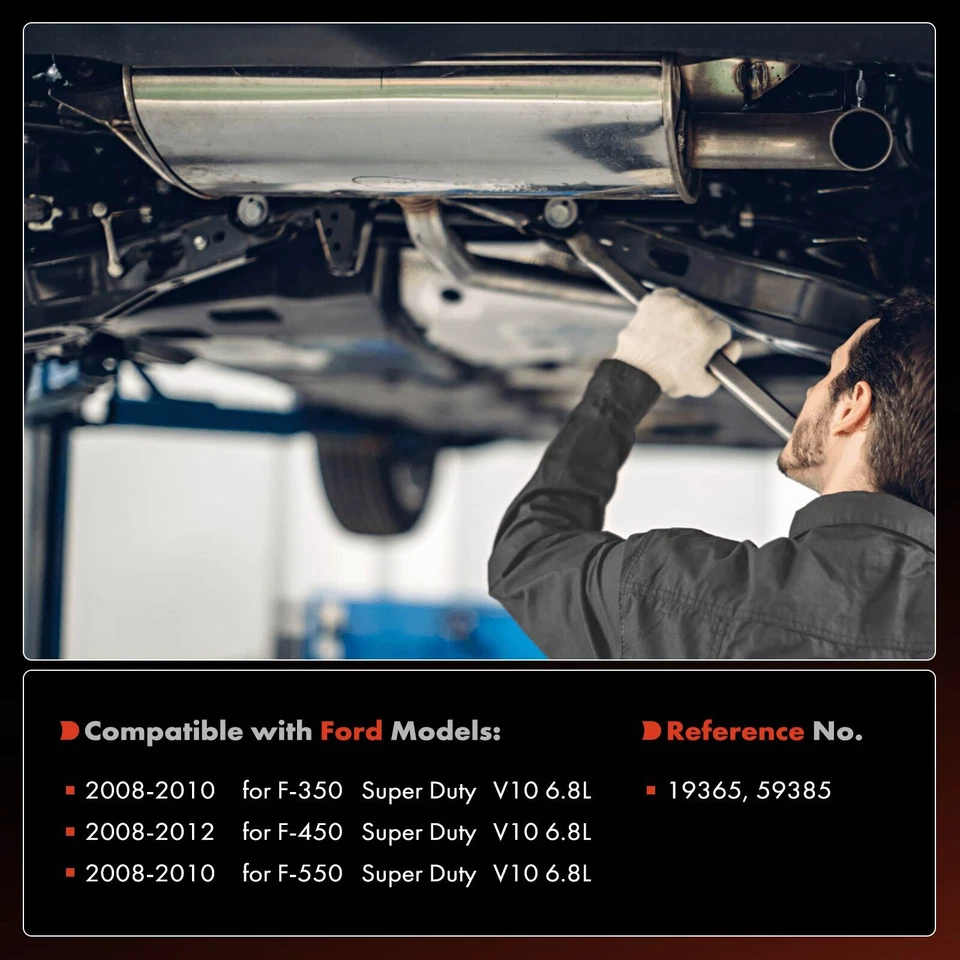 Nuevo convertidor catalítico trasero para Ford F-350 F-550 Super Duty 2008-2010 V10 6,8 L Foto 2 de 4