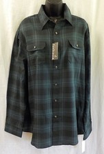 Van Heusen Men Shirt Size L NWT Multi Plaid Blend Buttons Long Sleeves Pockets