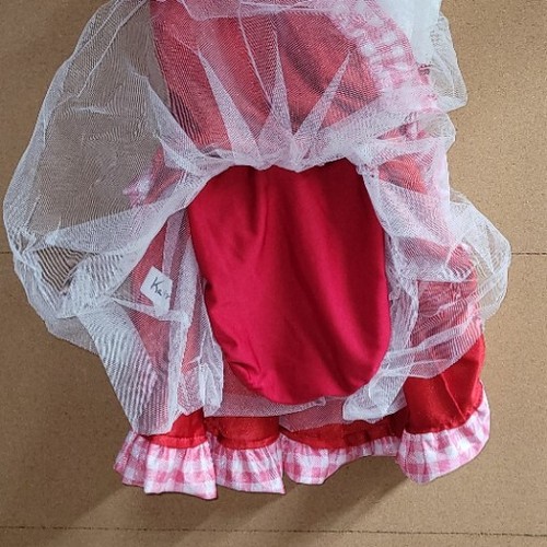 Red Country Dress Up Pageant Party Show Dance Costume Lg Child Hair Ties - Picture 6 of 11
