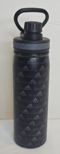 Adidas Steel 600ml Black Metal Bottles 24HR Cold/12HR Hot