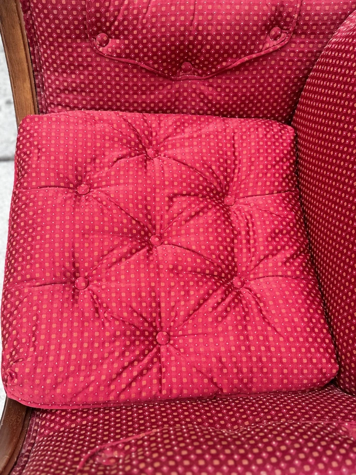 Vintage Louis XV Regency Savonarola X Base Chairs - a Pair - Image 3 of 4