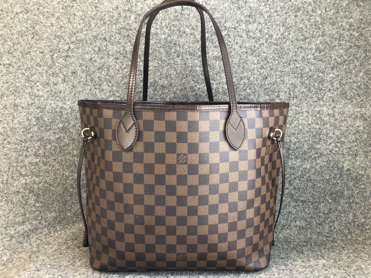 Authentic Louis Vuitton Damier Neverfull MM Tote Bag N41358