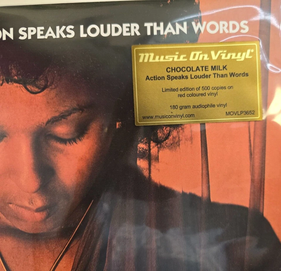 Chocolate Milk Action Speaks Louder Than Words LP Album vinyl record limited red - Image 2 of 4
