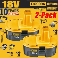 2-Pack For DeWALT DC9096 DW9095 DW9096 DW9099 18 Volt Battery Replacement 4.8Ah