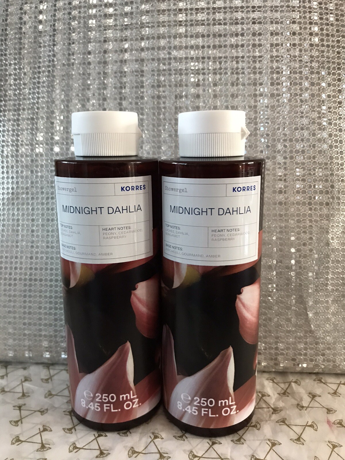 2 x Korres Midnight Dahlia Shower Gel Showergel 250ml New eBay