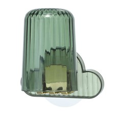 1 Set Wall Mounted Toothbrush Holder with Cup for Bathrooms 4.33"x2.56"