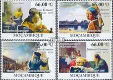 Stamps Mosambik 2010 Mi 4055-4058 (complete. issue) MNH 2010 Johannes Vermeer