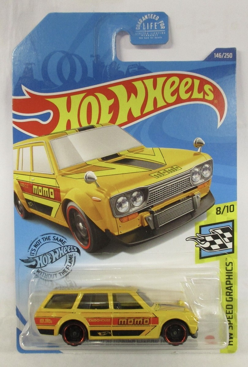 HOT WHEELS 1971 DATSUN BLUEBIRD WAGON 510 YELLOW KROGER HOT WHEELS 1971 DATSUN BLUEBIRD WAGON 510 YELLOW KROGER