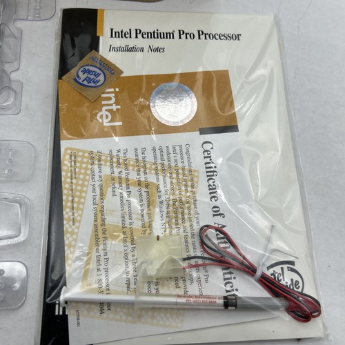 NEW Vintage Intel Pentium Pro Processor 180MHz CPU Sealed Retail Boxed 1996 - Picture 6 of 17
