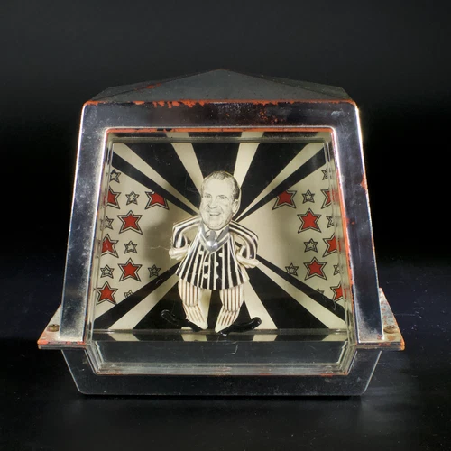 Nixon Novelty Music Box 70s Dances Can-can Political Humor Works Video