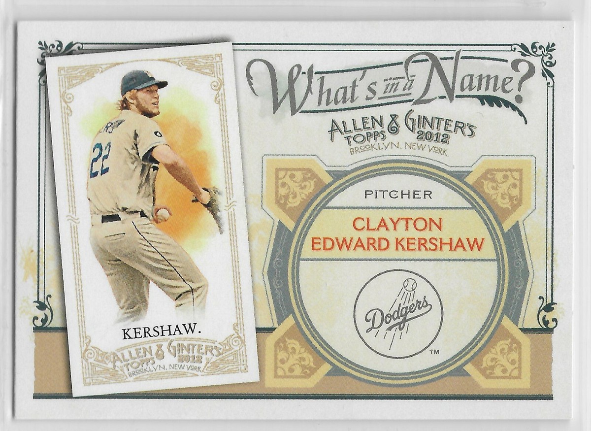 2012 Topps Allen & Ginter's What's in a Name? #WIN34 Clayton