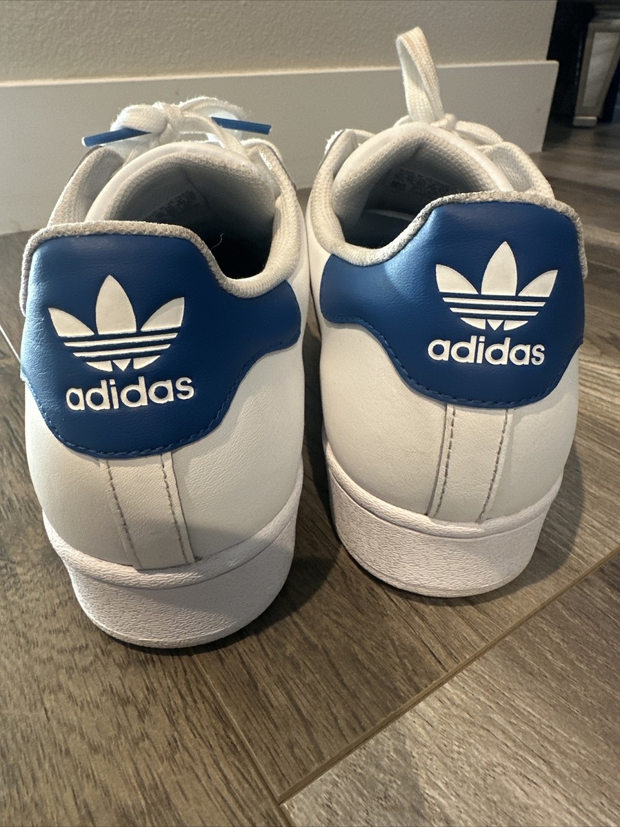 Adidas Originals Superstar White Pattern Blue Fashion