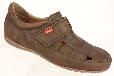 CALLAGHAN Brown Nubuck Leather Hook & Loop Comfort Shoe Men's SZ 10.5 M