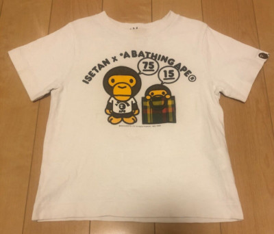 A Bathing Ape Isetan Bape Kids Short Sleeve T-Shirt Children's Clothing 100